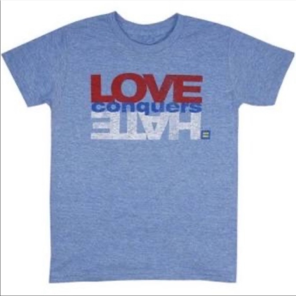 Human Rights Campaign Love Conquers Hate Short Sleeve Shirt‎
